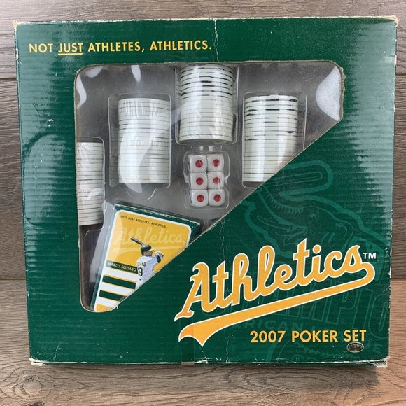 2007 Oakland A'S Athletics Poker Chip Set SuperCuts - Picture 1 of 5